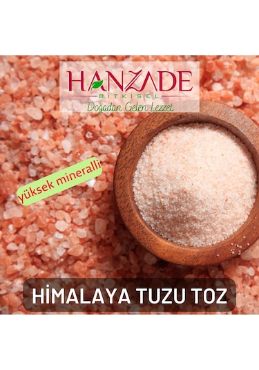 Hanzade Bitkisel Pembe Himalaya Tuzu Toz 3 x 1 KG