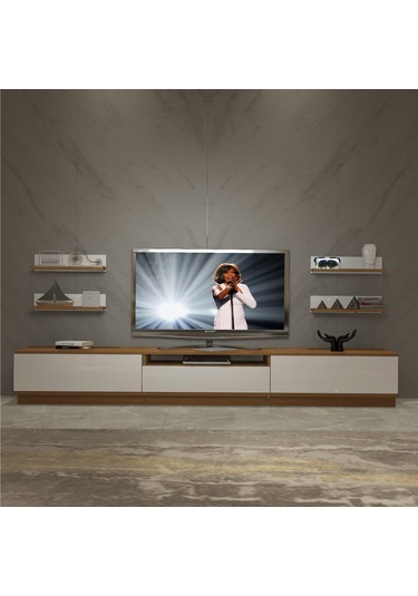 Decoraktiv Trendstyle 270rs Mdf Tv Ünitesi Tv Sehpası Ceviz - Beyaz