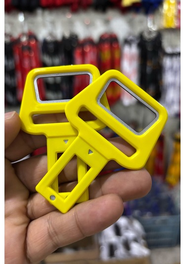 Emniyet Kemeri Aparatı, Şişe Açıcı, Evrensel Uyumlu, Sarı Renk