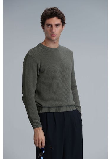 Lufian Ice Erkek Kazak Yeşil Yeşil 111090089100600 Yeşil