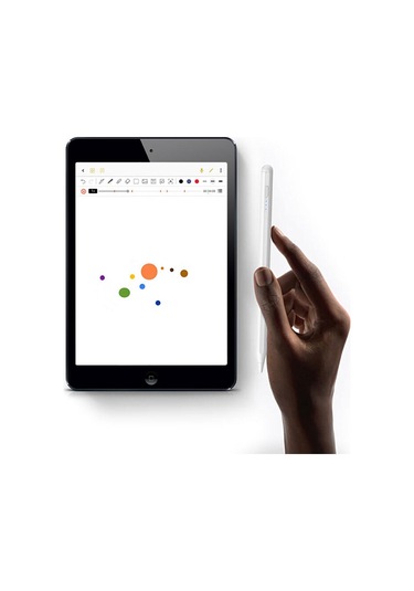 Mobilteam Pencil 10 Magnetik Şarj Ve Eğim Özellikli Dokunmatik Çizim Kalemi-beyaz