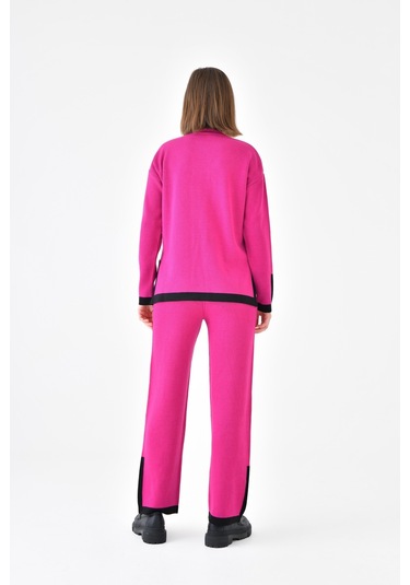 Ftz Women Kadın Çizgi Detaylı İkili Takım Fuşya 20631-fuşya Fuşya