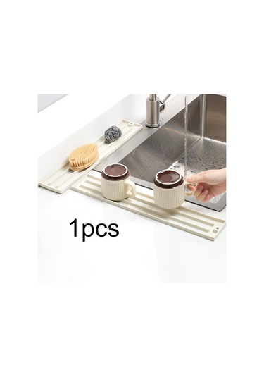 Suntek Silikon Tencere Kapağı Depolama Esnek Taşınabilir Bej Beyaz