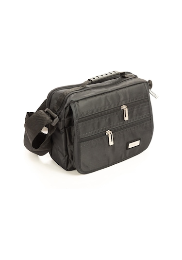 Imperteks Su Geçirmez Kumaş Seventeen Çok Gözlü Postacı El Ve Omuz Çantası Siyah 2247 Siyah