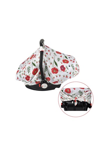 114 90cm/ 44.9 35.4in Bebek Araba Koltuğu Kılıfı Nefes Alabilir Muslin Araba Koltuğu Gölgelik Emzirme Kılıfı Bebek Erkek Kızlar İçin