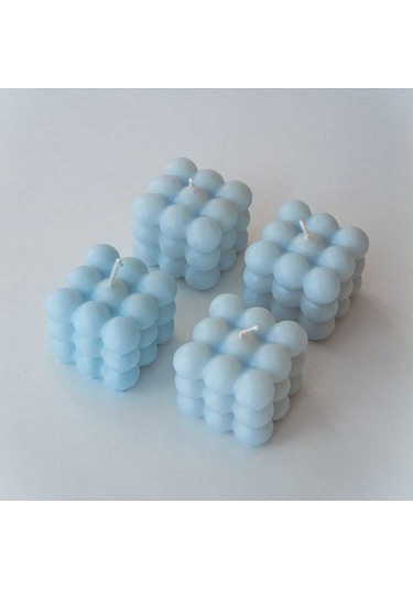 Ersu Store Dekoratif 4'lü Mavi Renkli Kokulu Bubble Set