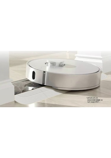 3yk.3d 1.8-2.8 cm Kapı Eşiği Rampası Beyaz Tüm Robot Süpürge ve Tekerlekli Sandalyeler için