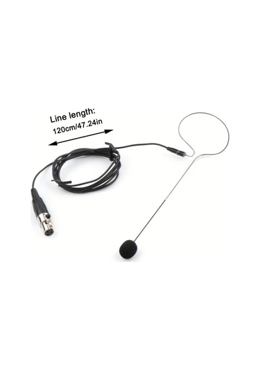 Sunshine011 Bej Rengi 4 Pin Xlr Mikrofonlu Kulaküstü Kulaklık Esnek Boyunlu Ve Ayarlanabilir