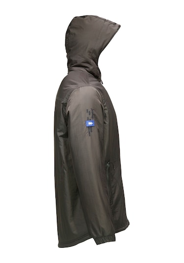 Erkek Kapitone Kapüşonlu Içi Peluşlu Haki Mont 001