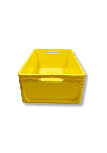 Alpbx 1.kalite Sarı Plastik Kasa 60x40x22 Cm - Kutu 44 Litre Sarı