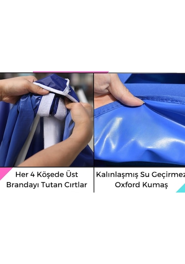 Reyo 3x2 Turkuaz Katlanabilir Makaslı Çardak Tente Turkuaz