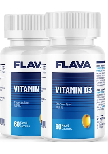 Vitamin D3 - 60 Kapsül X 2 Adet