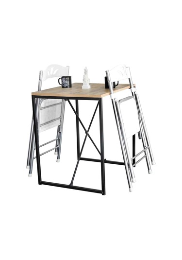 Weblonya Katlanır Sandalye Mutfak Masa Sandalye Seti 5011