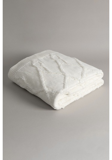 Espuma De Mar Krem Çift Kişilik Battaniye 200x220 37125 Krem
