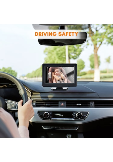 Vkemall Bebek Telsizi Bebek Araba Monitörü 1080p Monitör Kamerası