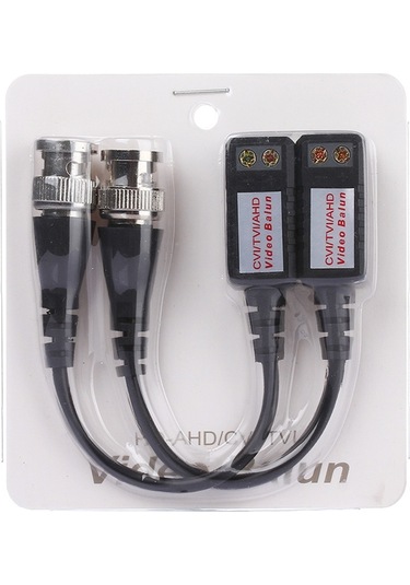 Sones 2 Adet 202p-hd Gelişmiş Sürüm Koaksiyel Cvı/tvı/ahd 1 Kanal Pasif Alıcı-verici Video Balun
