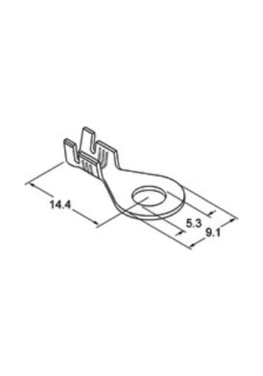 Skn 2,5-05 Yuvarlak Tip Izolesiz Kablo Ucu - Seçenekli Ürün