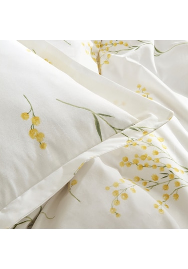 Karaca Home Loretta %100 Pamuk Çift Kişilik Nevresim Takımı Sarı - 200.22.08.0021 Sarı