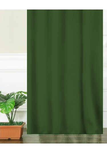 Taç Soft Koyu Yeşil Fon Perde Koyu Yeşil