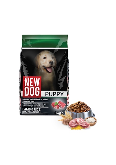 Newdog Kuzu Etli & Pirinçli Yavru Köpek Maması 3 KG