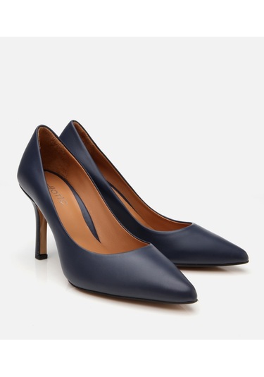 Hotiç Kadın Deri Lacivert Yüksek Topuklu Stiletto 01ayh304180a680 Lacivert-navy Lacivert