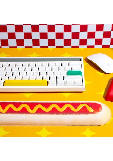 Mustard Hot Dog Silikon Klavye Desteği