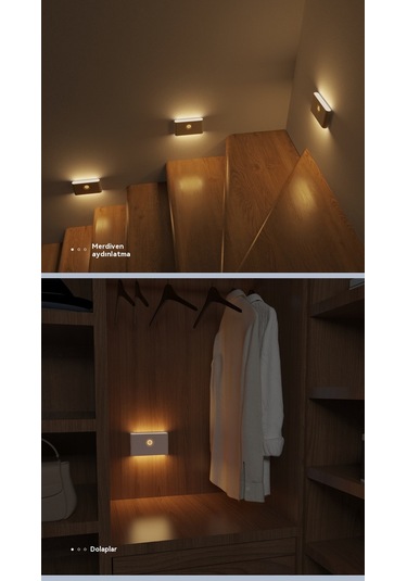 Led İnsan Vücudu İndüksiyon Lambası, Koridor, Merdiven, Başucu Atmosfer Işığı Gece Aydınlatması Sıcak Işık