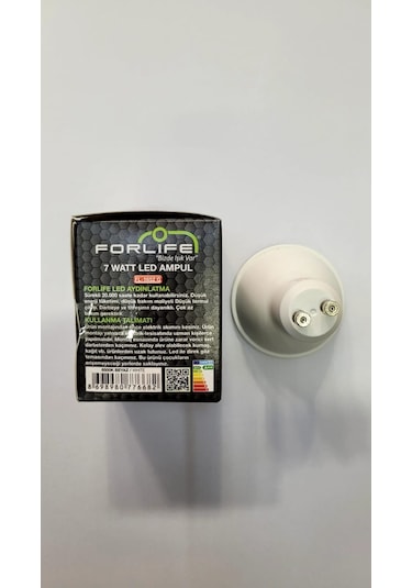 Forlife 7 Watt Gu10 Duylu Beyaz Işık Led Spot Ampulü 10 Adet