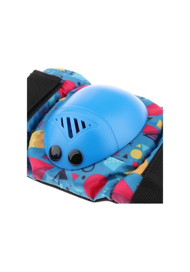 Suntek Kaykay Paten Diz Dirsek Bilek Pedi Koruyucu Dişli Mavi S Mavi