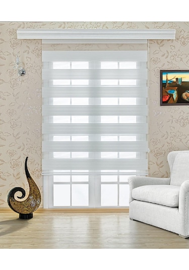 As Perde Geniş Plise Zebra Perde