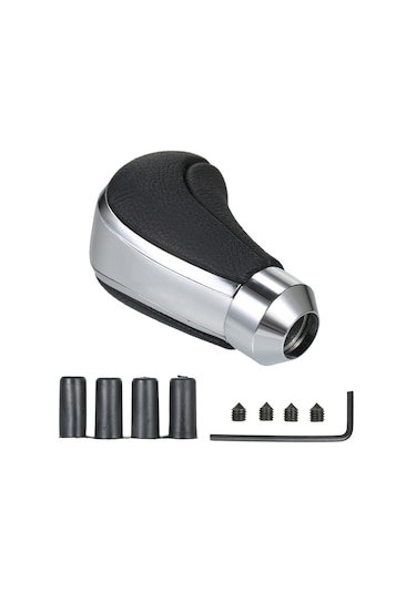 Otomatik Vites Topuzu Araba Vites Topuzu Sopa Kafa Gümüş Gümüş