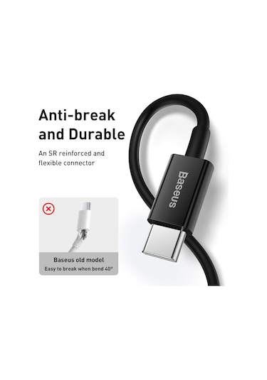 Baseus Superior Serisi Catlys-c01 Pd 20w Usb-c / Type-c - 8 Pin Arayüz Hızlı Şarj Veri Kablosu, Kablo Uzunluğu: 2m