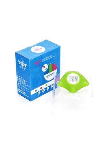 Sones Mty-818 Karikatür Şeytan Balığı Çocuk Elektronik Su Termometresi Yeşil