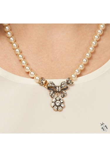 Papatya Elmas Montür Inci Kolye - Muhteşem Yüzyıl - Sevgiliye Hed Sarı