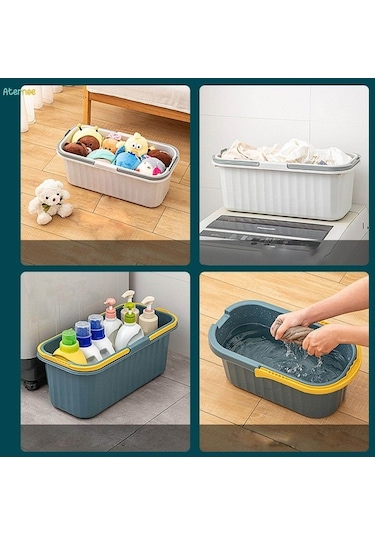 Prestigegoods Araba Ve Ev Temizliği İçin Pp Malzemeli Su Kova, S Mavi, Kullanışlı Boyutlar