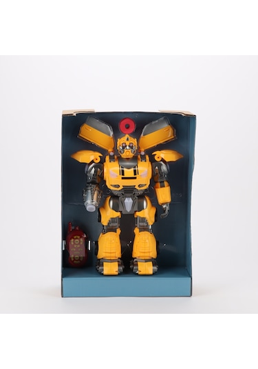 Tower Thunder Uzaktan Kumandalı 40 Cm Robot Sarı Disk Atabilen Işıklı Ve Sesli Robot