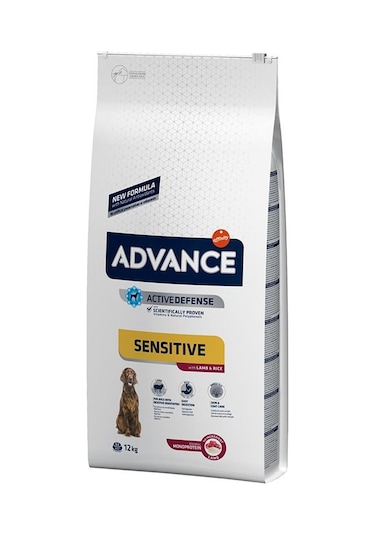 Advance Kuzu Etli ve Pirinçli Hassas Yetişkin Köpek Maması 12 KG