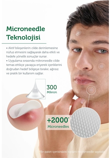 The Purest Solutions Microneedle Teknolojili Akne Bant, Akne Karşıtı Yama, Mikroiğneli Bant, 9'lu