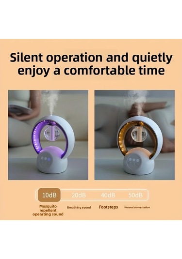 Xuweiwei Beyaz 3 İn 1 Usb Sivrisinek Oeldueruecue Lamba Nemlendirici Sessiz Cihaz Yatak Odasi Kovucu Plastik Tasinabilir