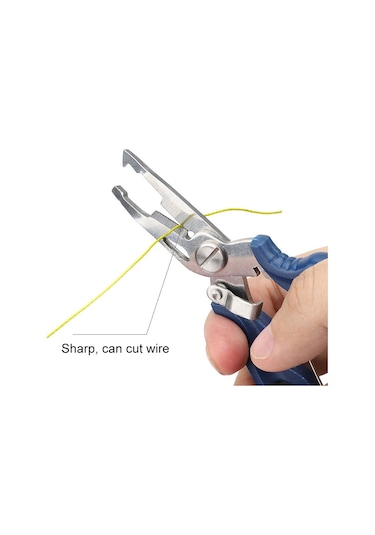 Yem Balıkçılık Pensesi Kanca Seçici Yem Pensesi + Kaybolmaz Halat Mavi Mavi