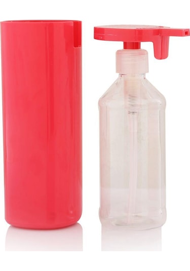 Soft Pembe Şeffaf Akrilik Sıvı Sabunluk 250 Ml Pembe