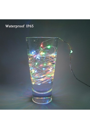 3Mt Karışık Renkli Pilli Peri Led Dekoratif Tel Led Işık