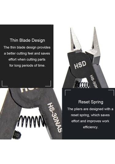 Dancemonkey Hs-30nas Plastik İnce Bıçaklı Su Jeti Kesim Pense, Çapraz Pense El Yapımı