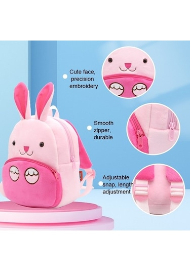 Hayvanat Bahçesi Serisi Peluş Çocuk Okul Çantası Tüylü Köpek Bjro6b Diğer