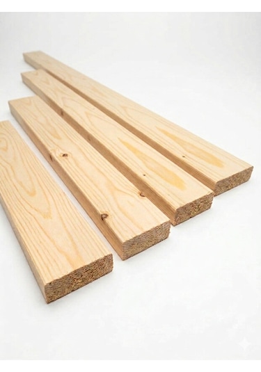Silinmiş Ahşap Kereste Ladin 3.5x8.2x75 Cm Hobi Çıtası