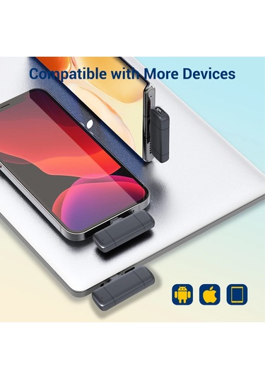 Yaka Mikrofonu Şarj Kutusu İle Canlı Röportaj İçin 2.4g Kablosuz