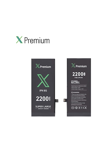 Xpremium Apple Uyumlu iPhone  8 Batarya Pil Süper Yüksek Kapasiteli Güçlendirilmiş 2200 Mah