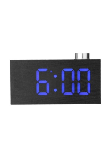 Trendooze Homyl Dijital Led Erteleme Elektronik Çalar Saat Masa Saati Mavi Renkli