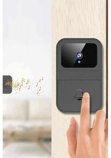Torima D9 Siyah Akıllı Su Geçirmez Kablosuz Kapı Zili