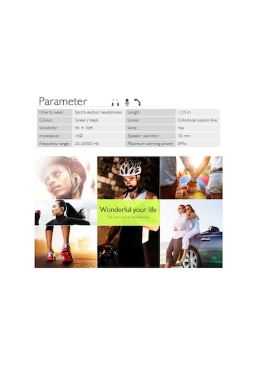 Mufunye Fonge S760 Spor Kulaklık, Kablolu Girişli, Mikrofonlu, Tepki Kontrolü, Siyah, 3.5mm Soket S760